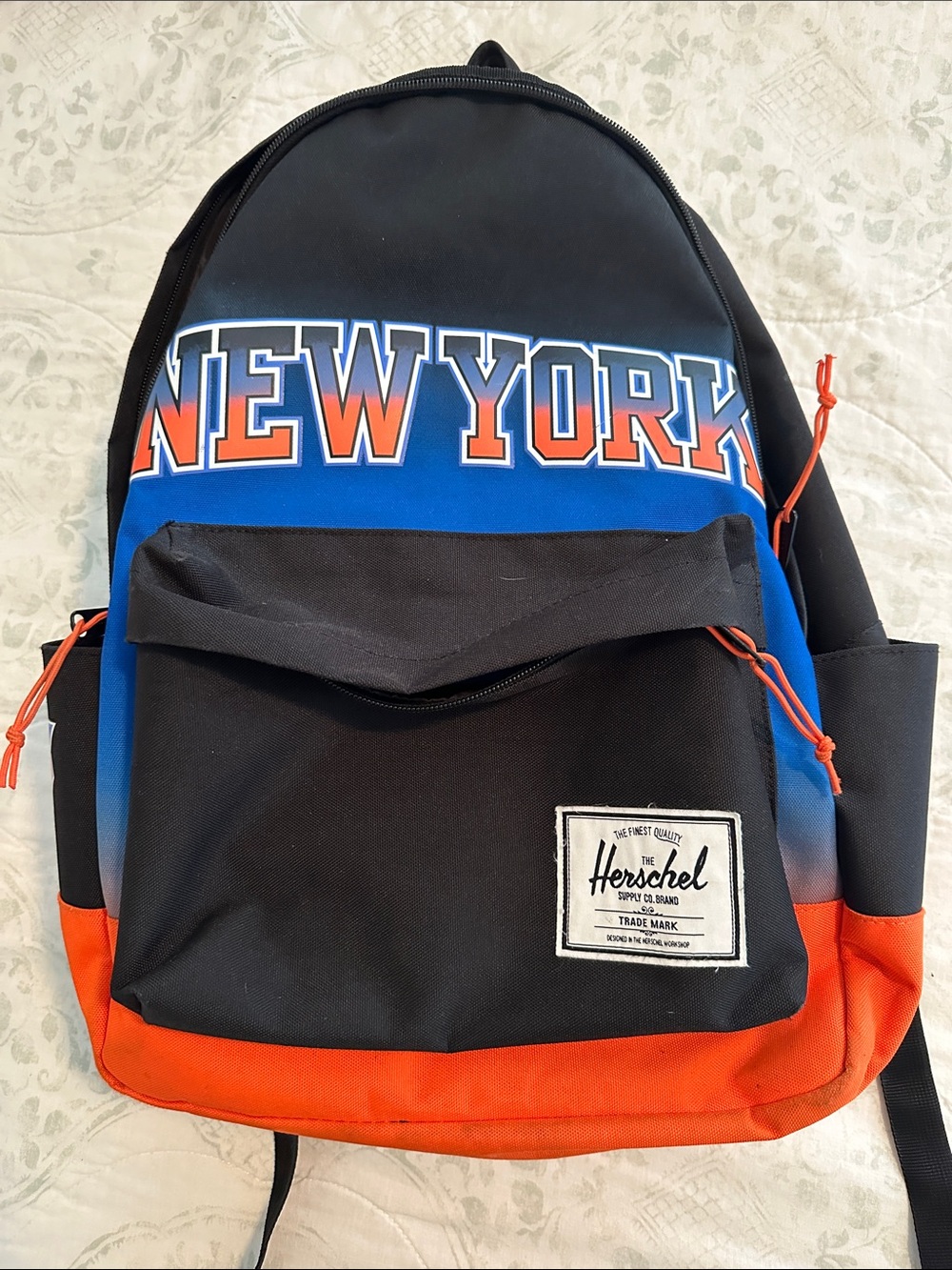 Herschel Supply Company New York Knicks Black & Orange Backpack
